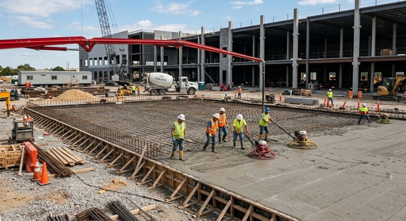 Commercial Slab Construction in Asbury Park, NJ