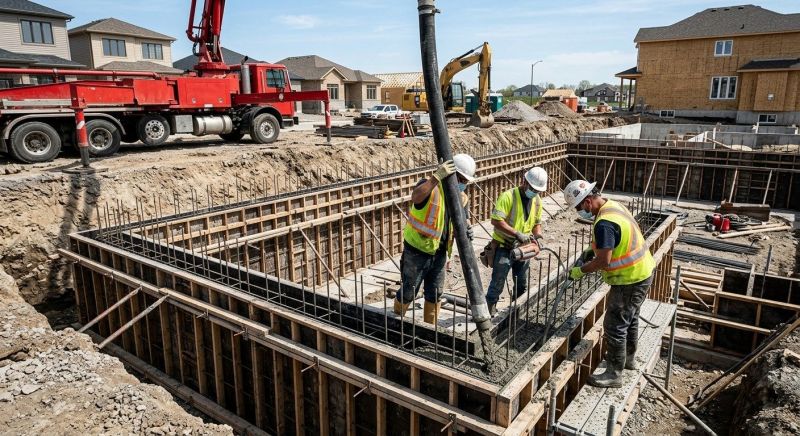 Foundation Wall Pouring in Cranford, NJ